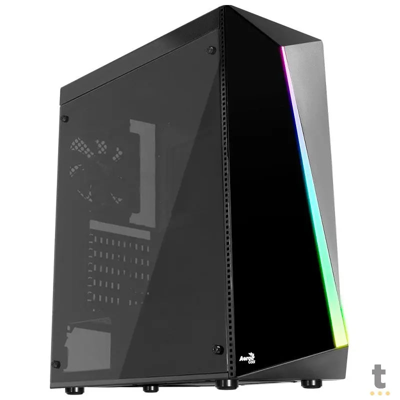 Gabinete Gamer Aerocool Mid Tower Rgb Shard Com lateral acrílico - Pn 67989 Truedata